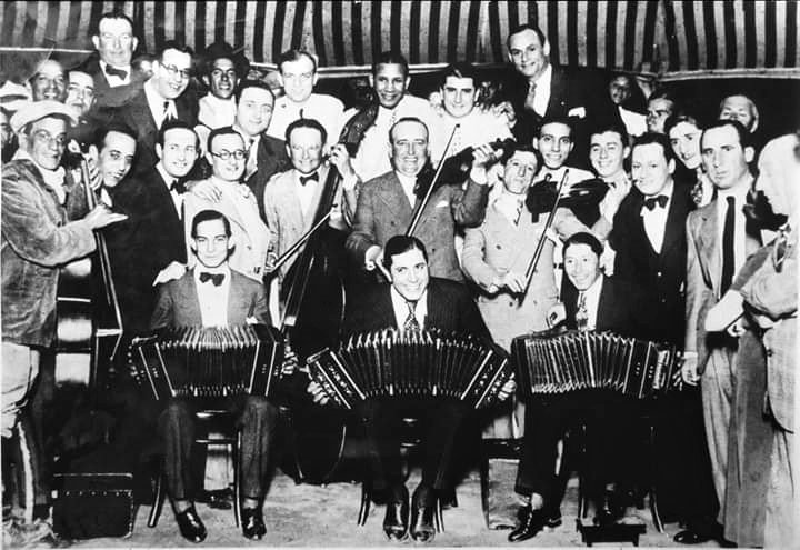 Gardel and Leguisamo with their bandoneons