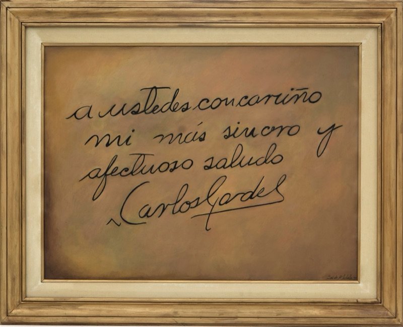 N°17 DEDICATION TO THE PUBLIC (Based on his dedicated postcards) 83cm x 102cm