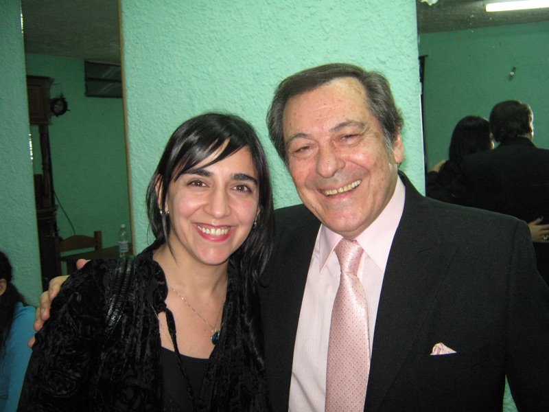 Saide Abdalá next to Hugo Marcel